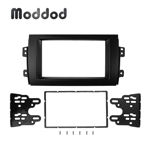 Double Din Fascia pour SUZUK SX4 | Fiat Sedici Radio tableau de bord DVD et panneau stéréo, Installation du montage du tableau de bord, cadre, lunette ► Photo 1/6