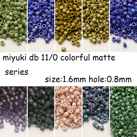 Perles de verre importées japonais, Miyuki Delica, perles colorées mat, un ornement de 5G ► Photo 1/5