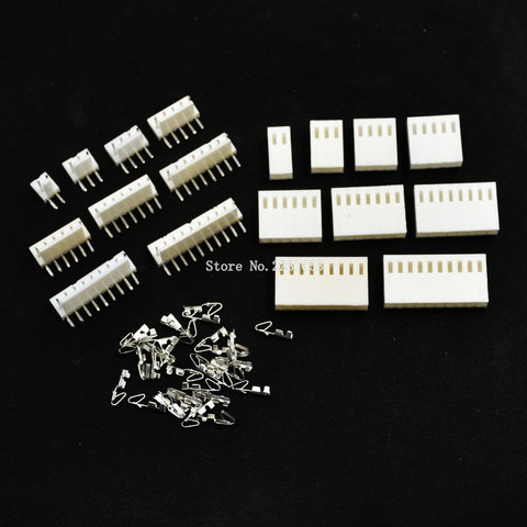 20 ensembles KF2510 Kits de connecteurs 2.54mm pas 2/3/4/5/6/7/8/9/10 broche Angle droit en-tête + boîtier + sertissage ► Photo 1/4