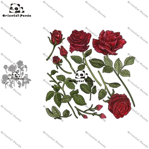 New Dies 2022 rose Metal Cutting Dies diy Dies photo album cutting dies Scrapbooking Stencil Die Cuts stamps and dies ► Photo 1/1