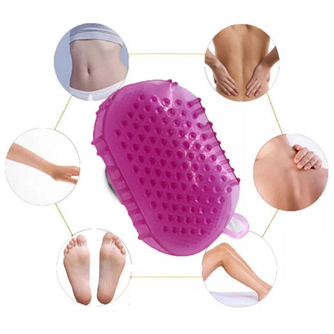 2022 plus récent Silicone doux Massage gommage gants pour Peeling corps bain brosse exfoliant gants brosse pour le bain corps brosse ► Photo 1/5