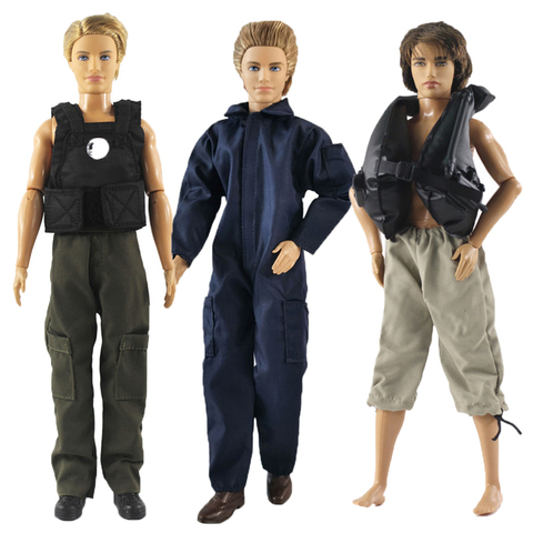 Ken Doll – ensemble d'accessoires en tissu, vêtements de sport, combinaison de plongée, ensemble Cool, vêtements décontractés, tenues quotidiennes, vêtements pour poupée de 30cm et 12 pouces ► Photo 1/6