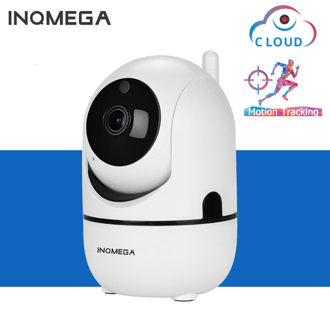 INQMEGA – caméra de surveillance intérieure IP Wifi HD 1080P, dispositif de sécurité domestique sans fil, avec suivi automatique, Portable, blanc, minimaliste ► Photo 1/6