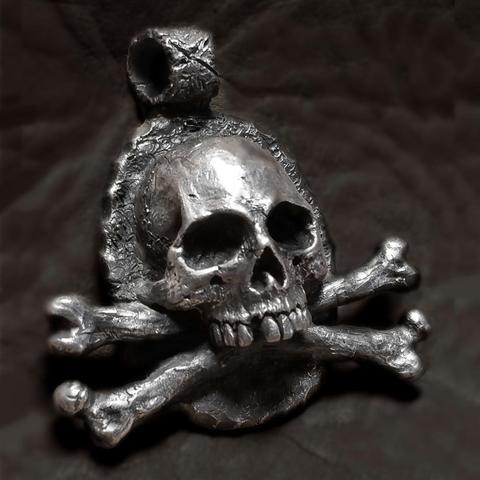 EYHIMD-pendentif gothique en acier inoxydable, 316l, à croix, unisexe, Vintage, squelette, Punk, Rock, motard, crâne, bijoux ► Photo 1/2
