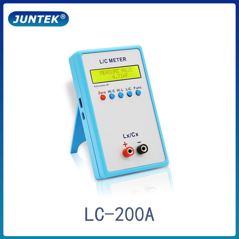 JUNTEK LC-200A Numérique LCD Capacité inductance mètre LC Mètre 1pF-100mF 1uH-100H ► Photo 1/6