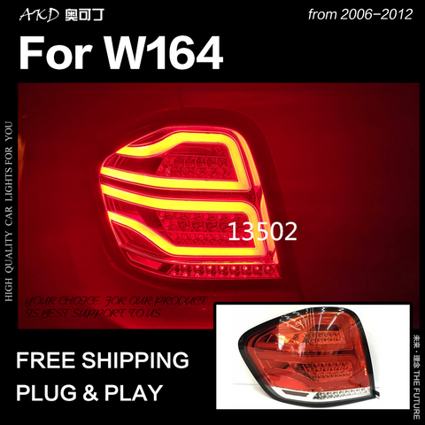 AKD – feu arrière LED pour Benz W164 2006 – 2012 ML350 ML400 ML500, signalisation de freinage et de recul, accessoires automobiles ► Photo 1/3