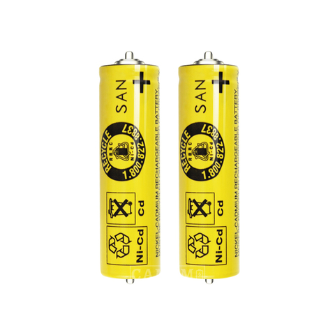 Batterie ni-cd pour rasoir électrique SANYO, 2 pièces, S3 3000S/3090S 199S-1 5720/5739/5743, 1N-600AA, pour série Braun AA 1.2V ► Photo 1/6