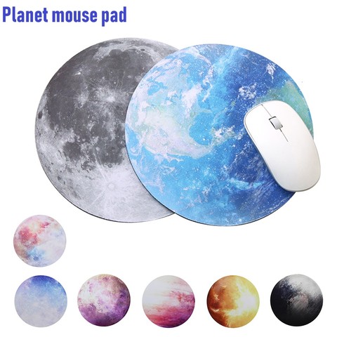 Tapis de souris rond tendance, Phase de lune planète rétro, pour ordinateur portable et de bureau, Macbook Pro ► Photo 1/6
