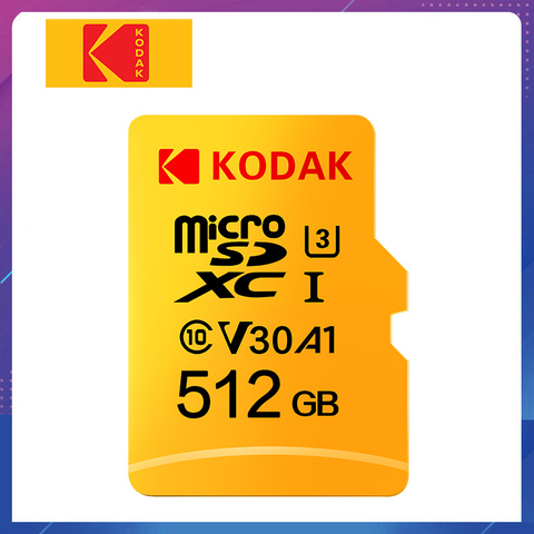 Kodak-carte Micro SD, 32 go/64 go/128 go/256 go/512 go/128 go, classe 10, A1, V30, carte mémoire pour téléphone, Original ► Photo 1/6