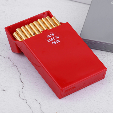 Boîte à cigarettes en plastique épaissie 20 bâtons pour femmes et hommes, étui à cigarettes Durable multicolore mince à clapet ► Photo 1/6