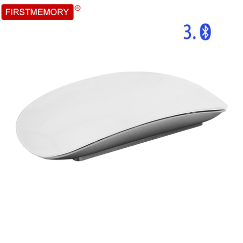 Souris optique de jeu sans fil, 1600DPI, Ultra fine, tactile, ergonomique, blanche, pour Apple, Mac, PC portable ► Photo 1/6