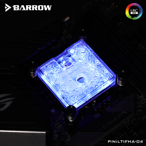 Barrow – bloc d'eau pour processeur AMD AM3 AM4, utilisé pour ryzen 3 1200 ryzen 5 3600 LTIFH-04 acrylique/cuivre complet/A-RGB 3 broches 5V ► Photo 1/6