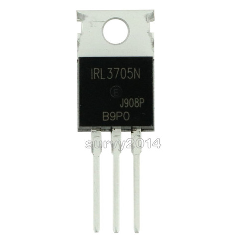 MOSFET 3705 55V 75A, 10 pièces, modèle N-CH, IRL3705, TO-220AB, nouveau ► Photo 1/4