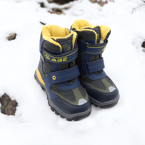 Bottes de neige imperméables et chaudes pour enfants, adorables bottes en laine et caoutchouc pelucheux, taille 27 à 32, nouvelle collection hiver ► Photo 1/6