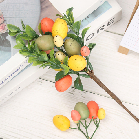 Peinture à faire soi-même de Branches d'arbre à œufs, décoration suspendue de pâques, jouet, cadeaux, faveurs de mariage, décoration de fête, décor de maison, 2022 ► Photo 1/6