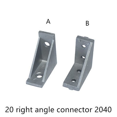 Connexion à angle droit à 90 degrés 2040, support pour profilé en aluminium EU 20, fente 5mm 6mm ► Photo 1/6