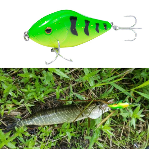 Hunthouse-leurre salmo et coulant vibrant de type coulant, appât artificiel idéal pour la pêche au brochet ou au brochet de jerkbait, 7 ou 10cm, LW130 ► Photo 1/6
