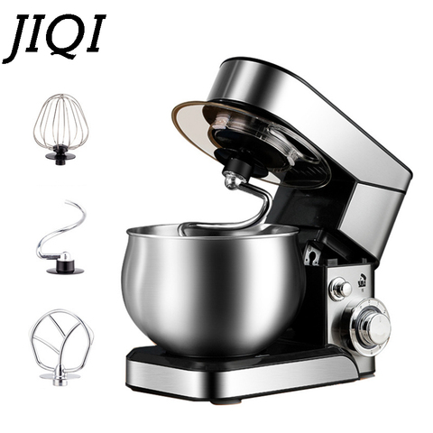 JIQI 1200W support électrique mélangeur alimentaire en acier inoxydable Chef Machine 5L bol crème mélangeur pétrir pâte gâteau pain fouet oeuf batteur ► Photo 1/4