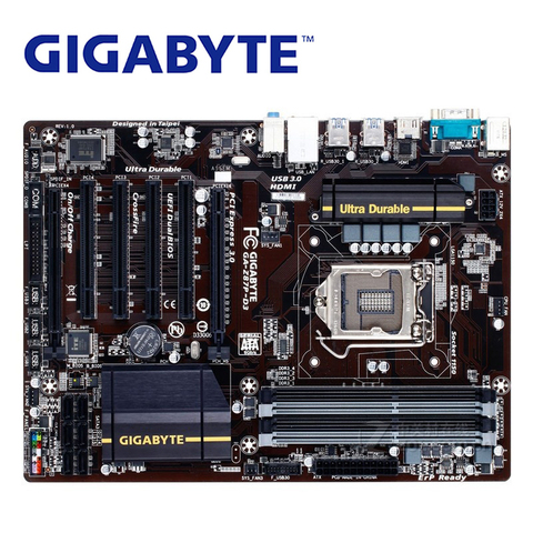 Utilisé Gigabyte GA-Z87P-D3 Carte Mère 1150 Z87 DDR3 USB3.0 32 GO SATA III Z87P D3 Carte Mère De Bureau Z87P-D3 ► Photo 1/5