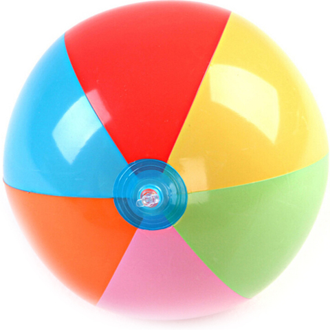 Ballons colorés gonflables de 30cm pour piscine, ballon de Sport de plage, jouets amusants pour enfants ► Photo 1/6