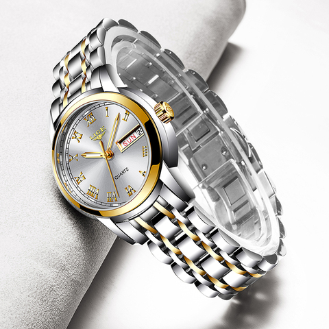 LIGE 2022 nouvelle montre en or femmes montres dames créatif en acier femmes Bracelet montres femme étanche horloge Relogio Feminino ► Photo 1/6