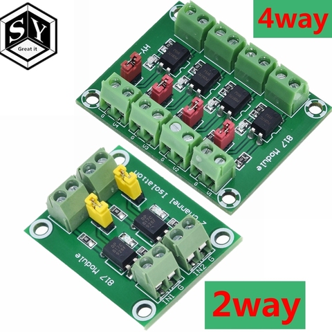 PC817 4 canaux optocoupleur carte d'isolement convertisseur de tension adaptateur Module 3.6-30V pilote photoélectrique isolé Module PC 817 ► Photo 1/6