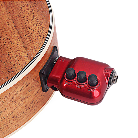 Mini préamplificateur avec prise de 6.35mm, avec basse, Treble, contrôle du Volume, accessoires de guitare acoustique ► Photo 1/4