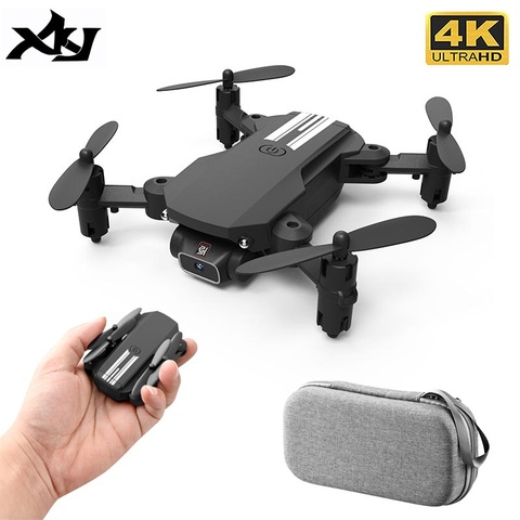 XKJ 2022 nouveau Mini Drone 4K 1080P HD caméra WiFi Fpv pression d'air maintien d'altitude noir et gris pliable quadrirotor RC Dron jouet ► Photo 1/6