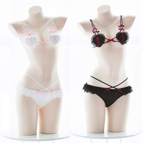 Ensemble de Lingerie Sexy pour femmes, Micro Bikini, motif motif motif diable et ange, Lolita, sous-vêtements exotiques, vente en gros ► Photo 1/6