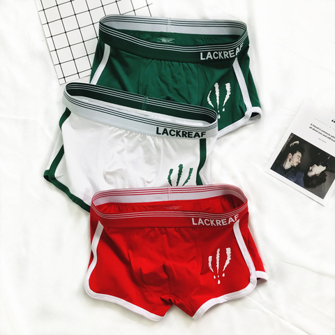 1 pièces hommes Boxer Shorts couleur unie hommes sous-vêtements coton respirant mode hommes culottes confortable sport caleçons 2022 nouveau ► Photo 1/6