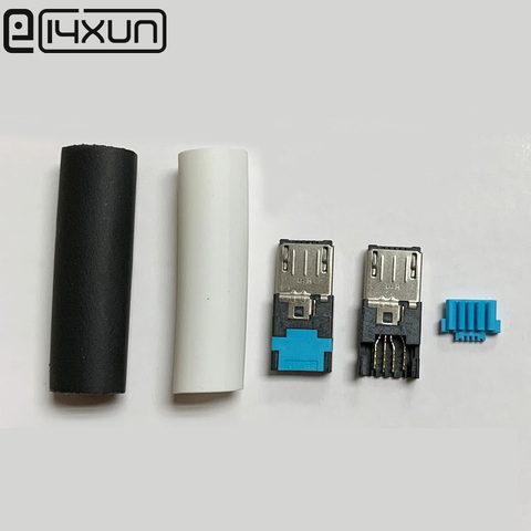 Connecteurs de charge MICRO USB 5 broches pour téléphone Samsung, 10 pièces, à soudure gratuite ► Photo 1/4