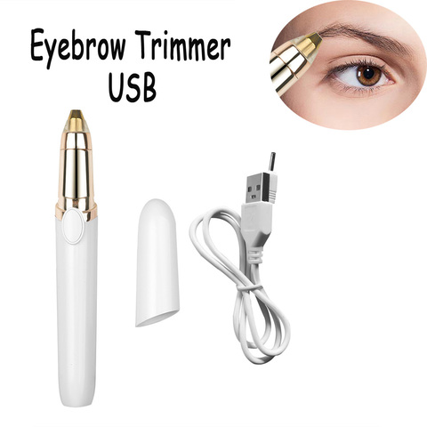 Tondeuse à sourcils électrique pour femmes, Mini rasoir Portable pour le corps, rasoir à lame, épilateur pour sourcils ► Photo 1/6