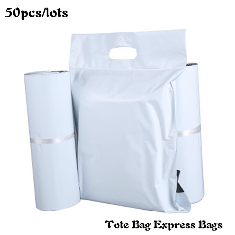 Sac fourre-tout Express, nouveaux sacs de courrier blanc auto-scellé adhésif épais étanche, enveloppe en plastique Poly, sacs de courrier emballés ► Photo 1/6