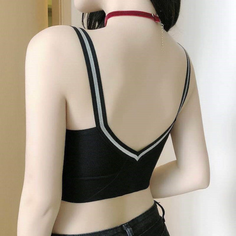 Haut tubulaire pour femmes, sous-vêtement sans couture, sans manches, Sexy, soutien-gorge, Bandeau, débardeur ► Photo 1/6