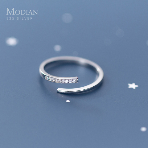 Modian – bague en argent Sterling 925 authentique pour femme, anneau de taille unique, accessoire de bijouterie Fine pour mariage ► Photo 1/5