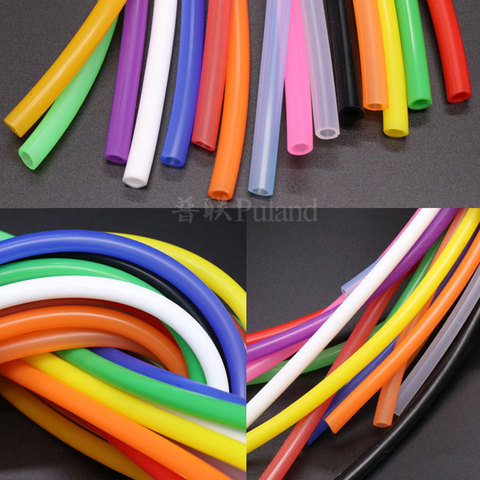 Tuyau en Silicone 3x5 pour tuyau en caoutchouc Flexible épaisseur 1mm pour boisson douce colorée, ID 3mm OD 5mm 1 mètre ► Photo 1/4