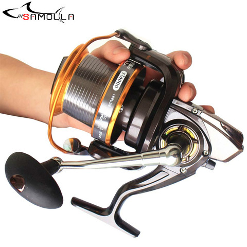 Moulinet de pêche Spinning en métal, Super grand et fort, avec outils de pêche à la carpe, grande vitesse, 4.11:1, 12 + 1BB ► Photo 1/6