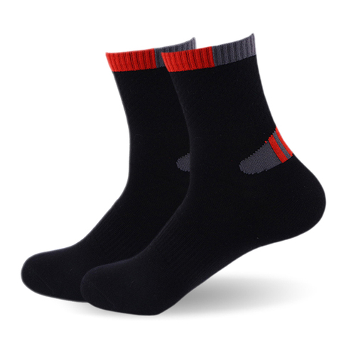 Chaussettes professionnelles en coton pour homme, haute qualité, confortables, respirantes, pour vélo de montagne, avec élasticité ► Photo 1/6