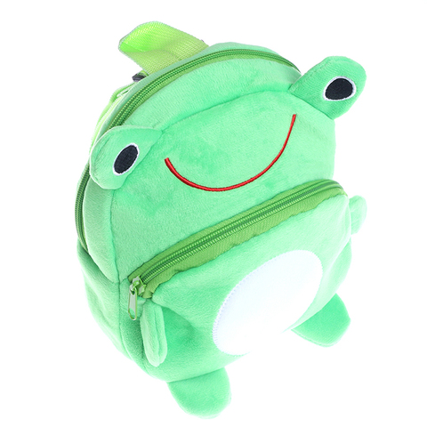 Mini sac d'école dessin animé grenouille, sac à dos pour bébé, cartable pour enfants, sac à dos en peluche pour cadeau d'anniversaire et de noël ► Photo 1/6