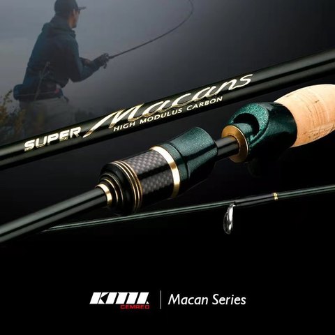 CEMREO – canne à pêche Spinning et Casting de 2.1m, 4 Sections, accessoire Portable de voyage, Action M ► Photo 1/6