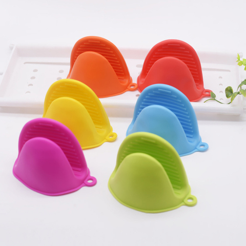 1pc épaissir cuisson Silicone four mitaines four à micro-ondes gant isolation thermique anti-dérapant poignées bol Pot Clips Gadgets de cuisine ► Photo 1/6