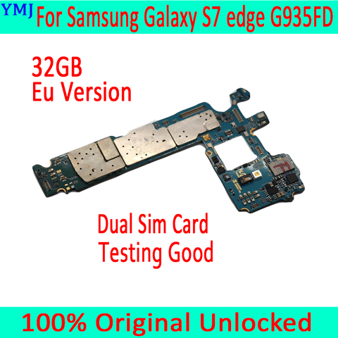 Carte mère 32 go/32 go originale débloquée pour Samsung Galaxy S7 edge (G935FD), avec double Sim, circuit imprimé principal ► Photo 1/5