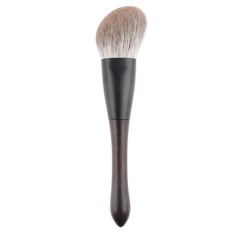 Pinceaux de maquillage professionnels faits à la main, Q2-20, brosse de sculpture de Contour angulaire en poils de renard doux, manche en ébène, outil cosmétique ► Photo 1/6