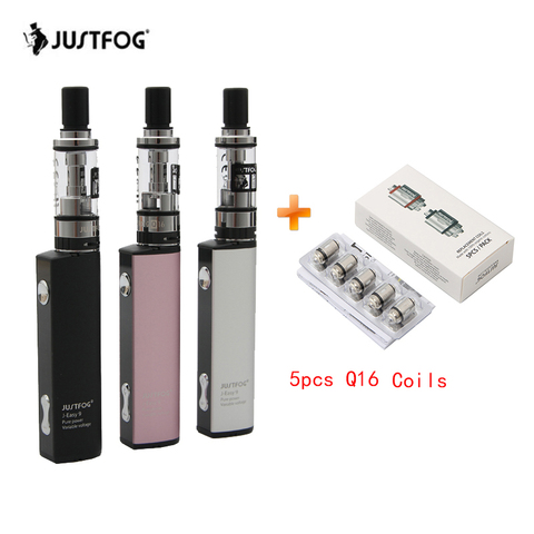 D'origine JUSTFOG Q16 Vaporisateur Kit 900 mAh E Cigarette Vaporisateur Pen Starter Kit avec 2 ml Atomiseur 1.6ohm OCC Bobine ► Photo 1/6