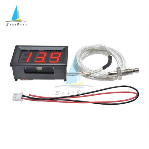 Thermomètre de Type K à affichage numérique, 12V cc, filetage M6, testeur de Thermocouple-30 ~ 800c, thermographe ► Photo 1/6