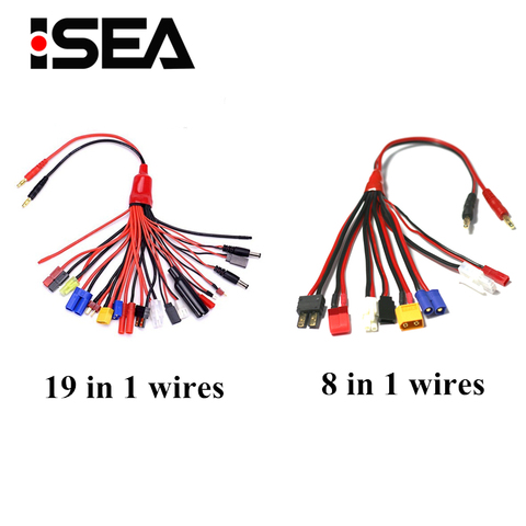 HTRC 8 dans 1 Chargeur Câbles Ensemble pour IMAX B6 Chargeur RC Partie Lipo Batterie Multi De Charge Plug Convertir Câble ligne ► Photo 1/6