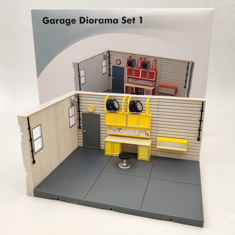 1/2/4 pièces 1:43 échelle Aurora Garage Diorama scène modèle (ne comprend pas les voitures miniatures) ► Photo 1/6