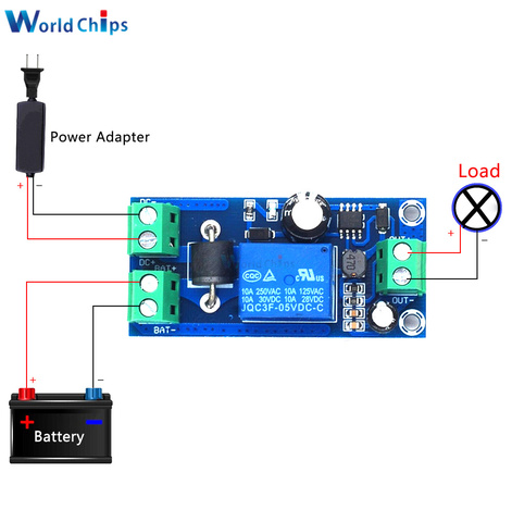 Module de commutation automatique hors tension, carte UPS, batterie au Lithium cc 5-48V, alimentation sans interruption pour coupure de courant d'urgence ► Photo 1/6