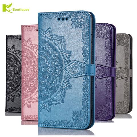 Coque de téléphone à rabat en cuir Mandala, étui pour Samsung Galaxy S20 Ultra S20 Plus S10 S10E S9 S8 Plus S7 edge Note 10 Pro 9 8 ► Photo 1/6