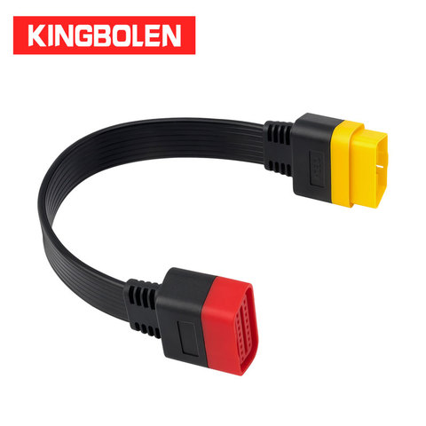 OBDII rallonge câble 16 broches mâle à femelle OBD2 connecteur 16Pin outil de diagnostic ELM327 OBD2 adaptateur étendu 0.36m ► Photo 1/6